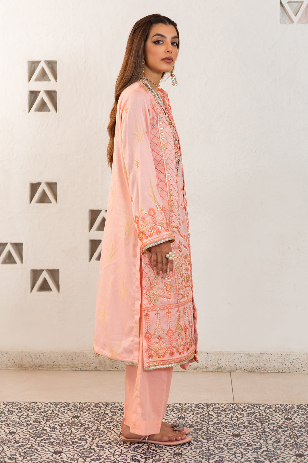 Embroidered Shirt Shalwar Dupatta - 0324