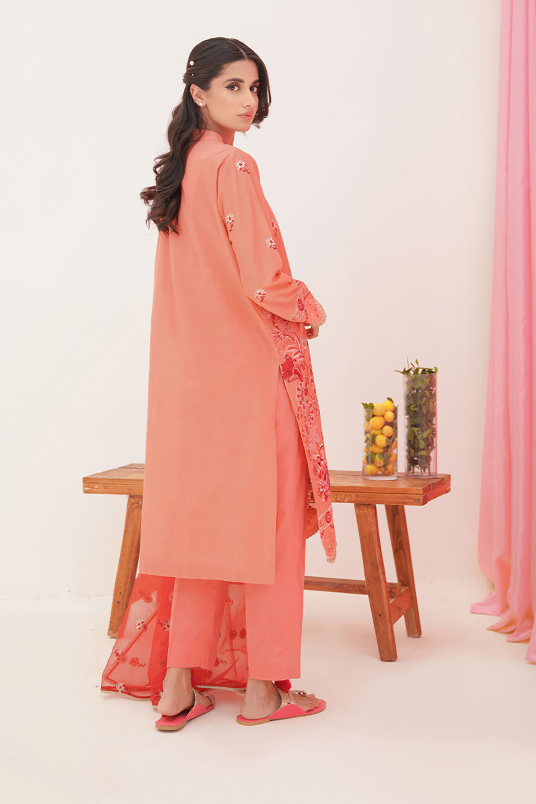 Embroidered Shirt Shalwar Dupatta - 0365