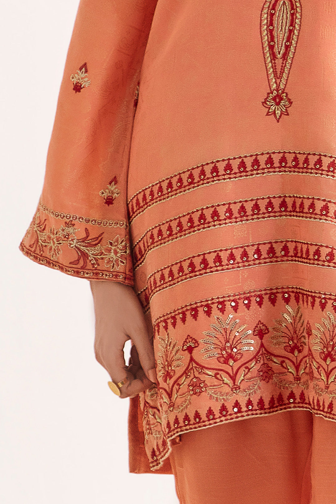 Embroidered Shirt Shalwar Dupatta - 0296