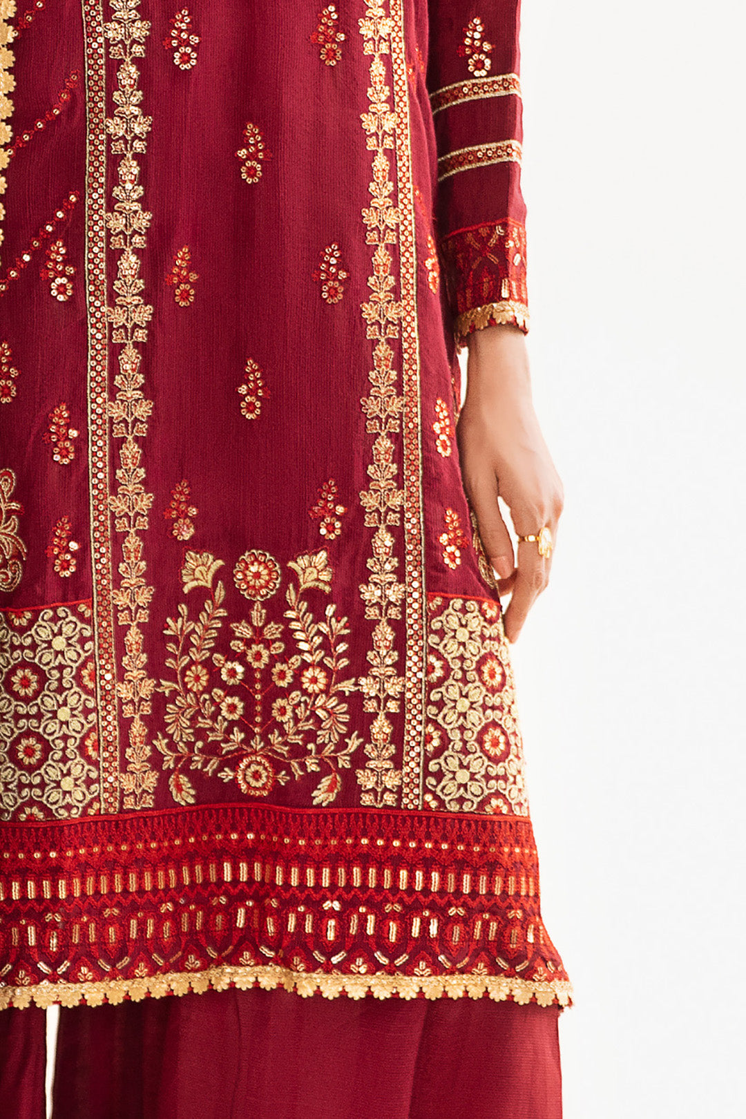 Embroidered Shirt Shalwar Dupatta - 0297