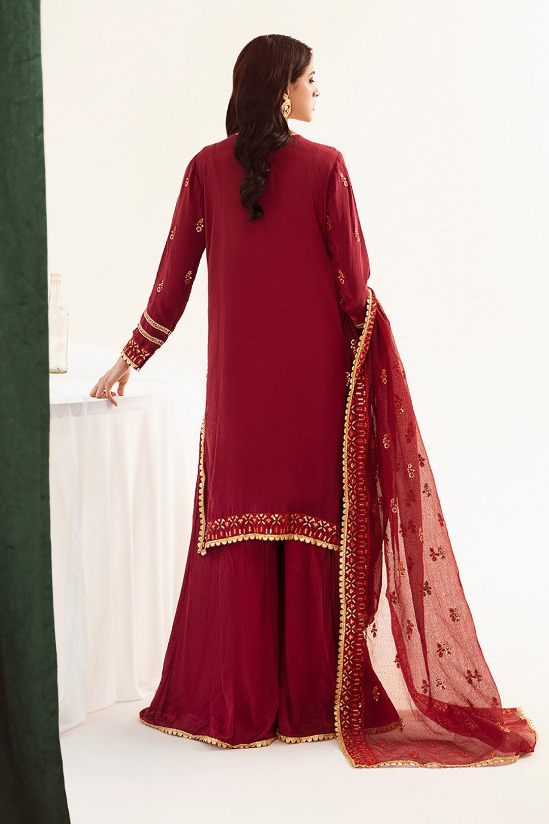Embroidered Shirt Shalwar Dupatta - 0297